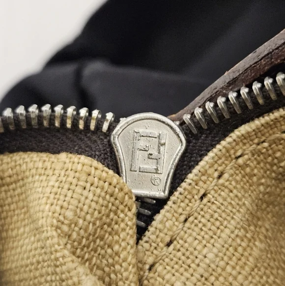 Fendi Vintage Zucca Tote Bag In Black Nylon And Leather Monogram - Picture 16 of 16